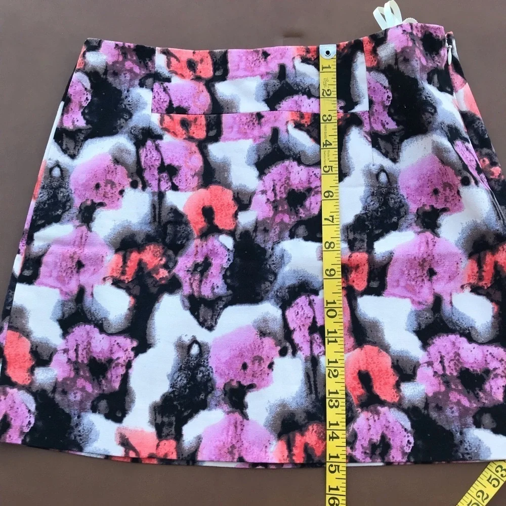 J Crew Floral Mini Skirt Size 4